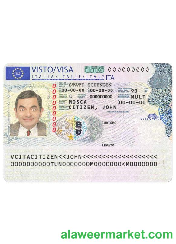 Italy schengen visa version 2